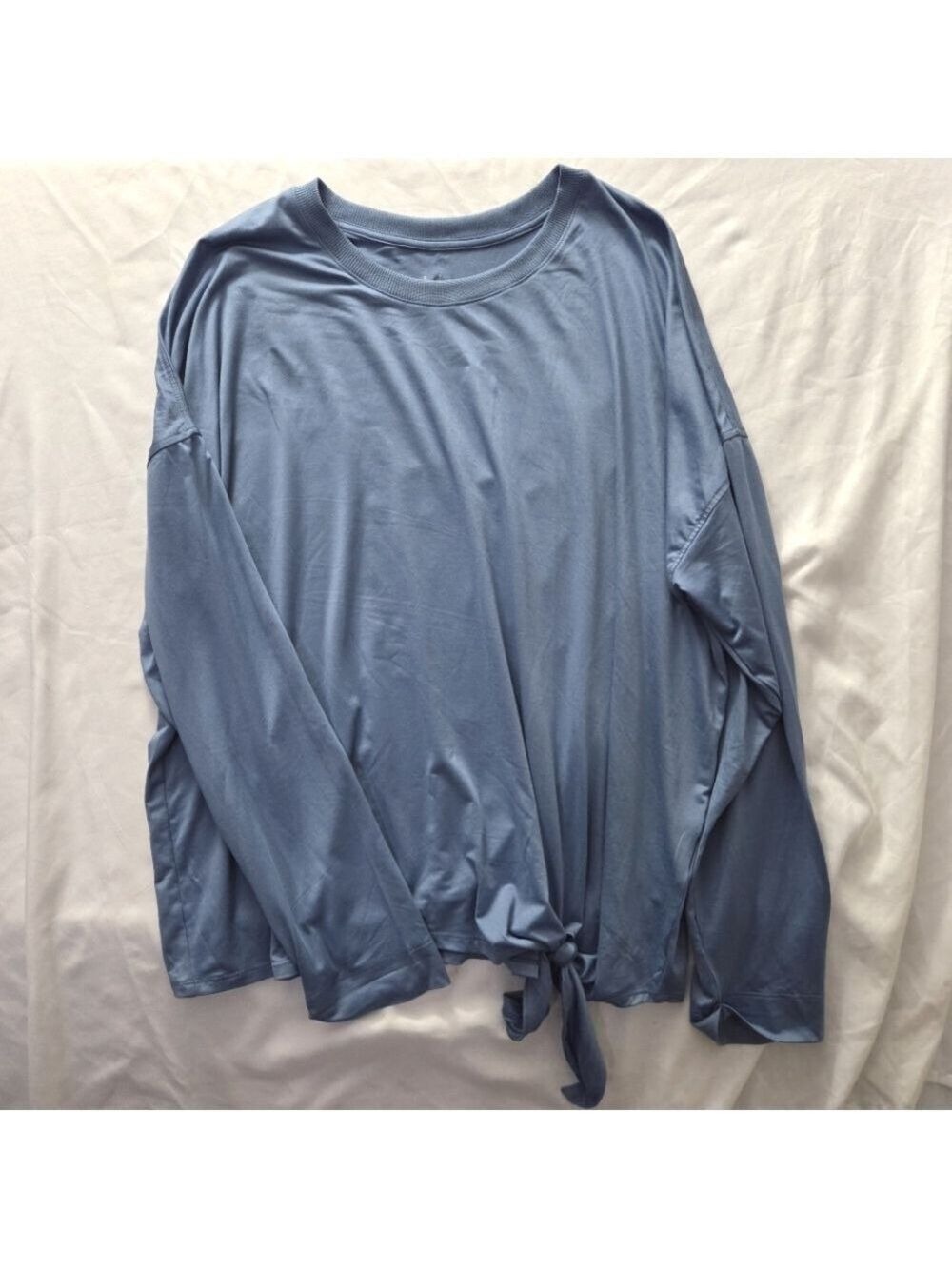 Hyba Blue Tie Front Top XXL